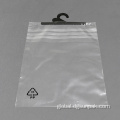 recycled biodegradable package polybags display hook bags